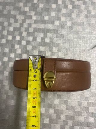 Joyero de viaje Bermuda piel marrón