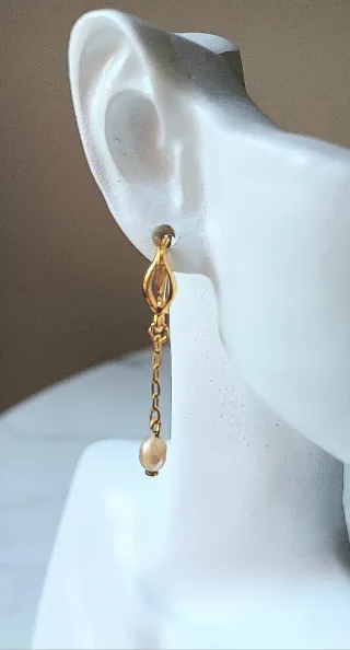 Pendientes Chapado Oro Gilco.