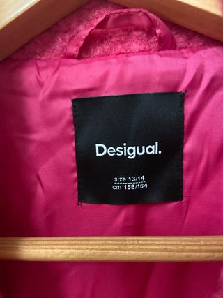 Abrigo niña Desigual rosa