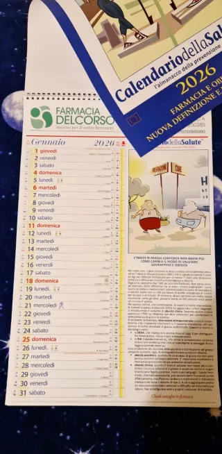 Calendario della Salute 2026