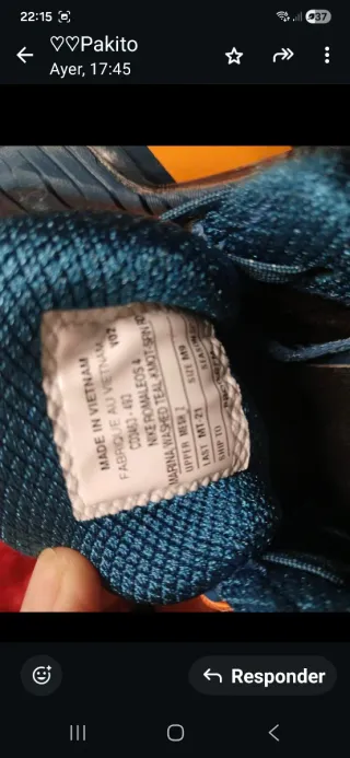 Zapatillas Nike Azul y Naranja