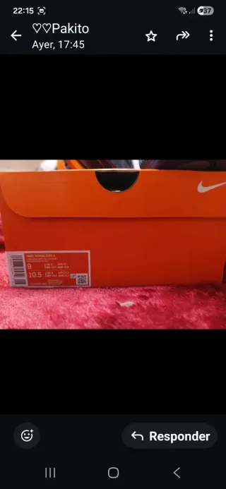 Zapatillas Nike Azul y Naranja