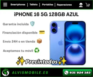 iPhone 16 128GB Blu ✨NUOVI✨