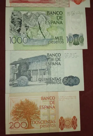 Serie Banconote Peseta 1980 - Banco de España