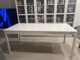 Mesa Ikea EKEDALEN Blanca Extensible