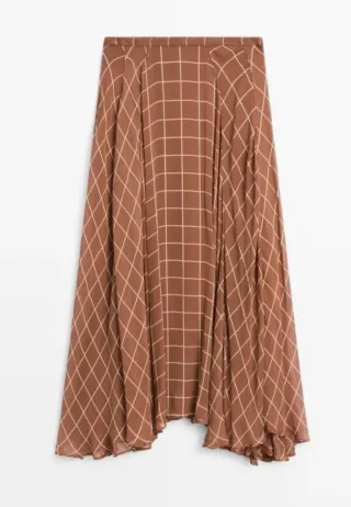 Falda cuadros  Massimo Dutti