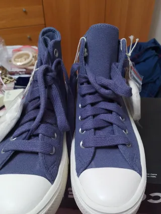 Converse Pelle Blu Tg 36