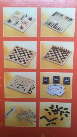 Juegos de Mesa Madera 10 en 1