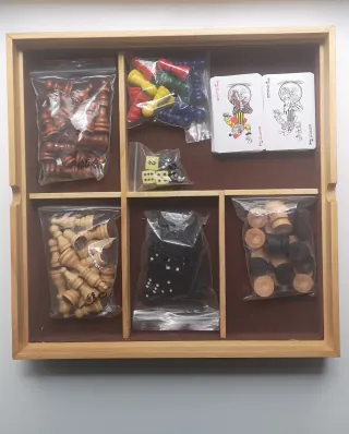 Juegos de Mesa Madera 10 en 1