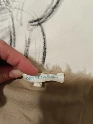 Chaleco pelo mujer beige talla única