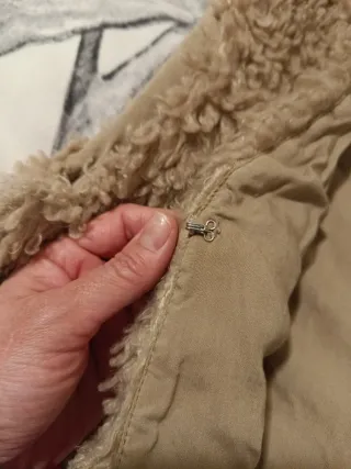 Chaleco pelo mujer beige talla única