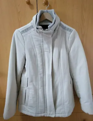 Chaqueta Zara Blanco Grudo