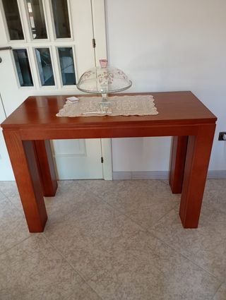 Consolle allungabile in noce