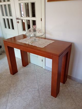 Consolle allungabile in noce