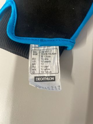 Guantes Ciclismo Niño Btwin Azul