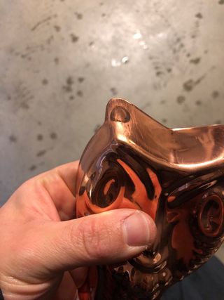 Rame Cobre 3 oggetti antichi, tre Formine Vintage.