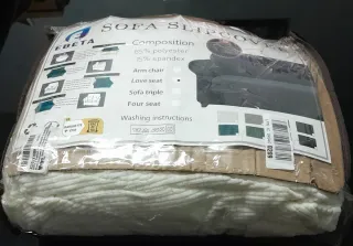 Fodera per divano a 2 posti EBETA in avorio in poliestere