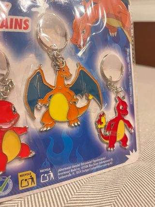 Llaveros Pokémon Charmander, Charmeleon, Charizard