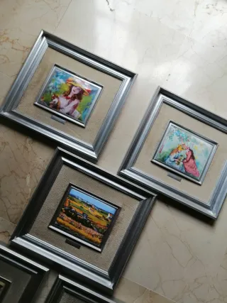 Colección 5 Cuadros Esmaltados Picasso