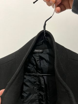 Cappotto uomo nero