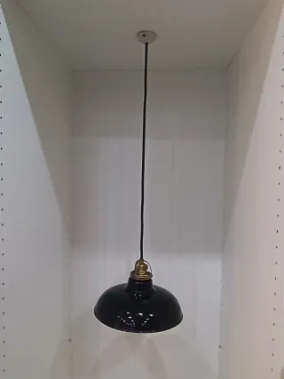 Lámpara Techo Industrial Egsa Negra Esmaltada