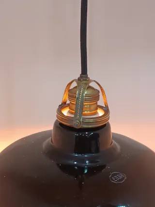 Lámpara Techo Industrial Egsa Negra Esmaltada