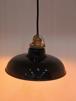 Lámpara Techo Industrial Egsa Negra Esmaltada