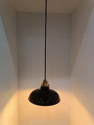 Lámpara Techo Industrial Egsa Negra Esmaltada