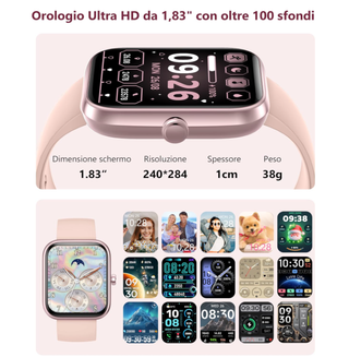 Smartwatch Bambini Fitness Tracker 1.83 HD IP68