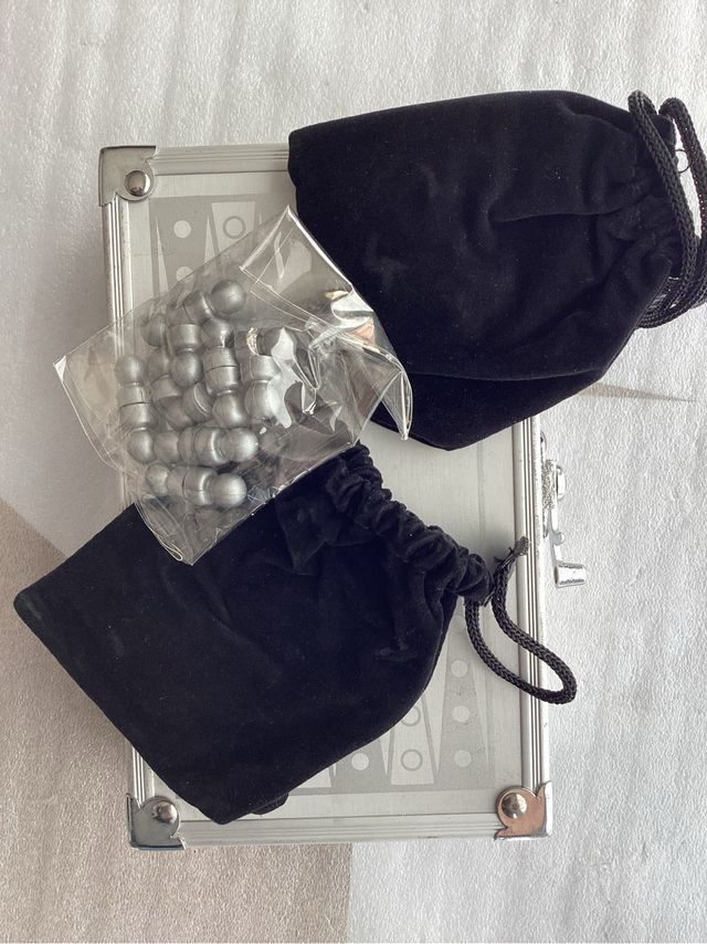 Set Gioco Backgammon Carte e Dadi Gold Dragonfly