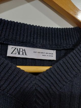 Jersey Zara Invierno Talla Única Negro