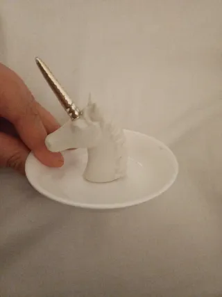 Joyero Unicornio Blanco y Dorado