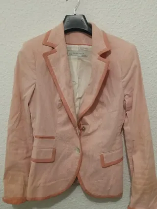 Chaqueta Zara tela rosa