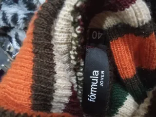 Vestido de punto a rayas