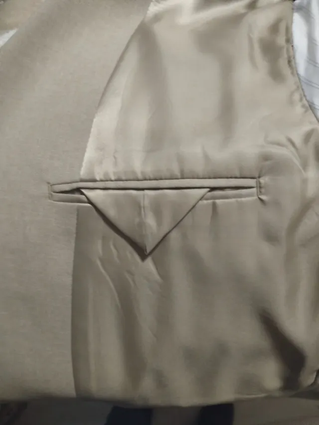 Traje de chaqueta beige