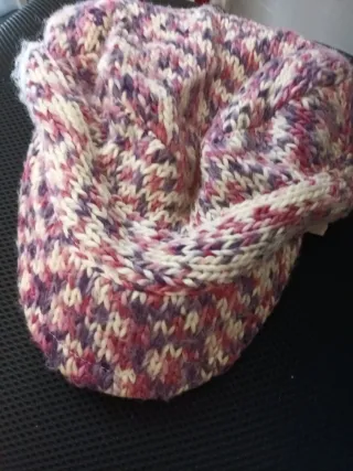 Gorra de lana multicolor talla única