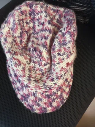 Gorra de lana multicolor talla única