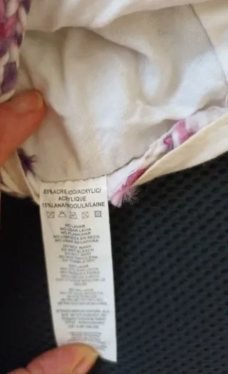 Gorra de lana multicolor talla única