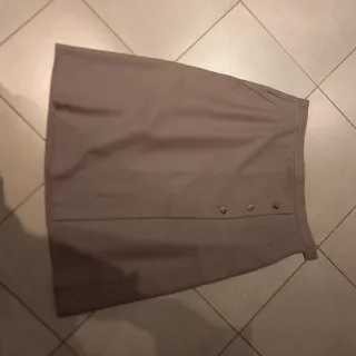 Gonna donna color cachi