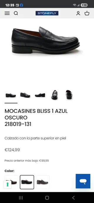 Zapatos Stonefly Negro Talla 45