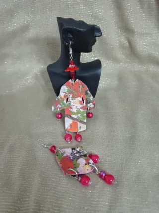 Orecchini kimono carta vintage SCONTO 50%