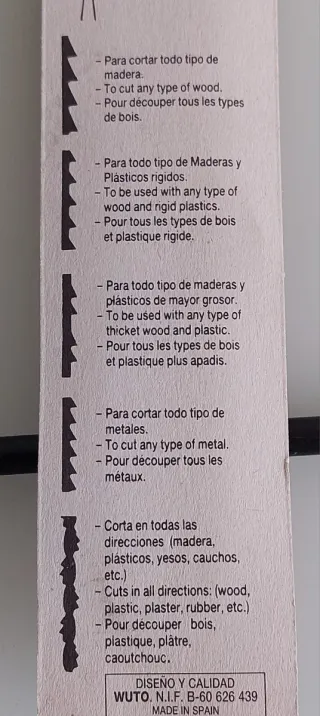 SIERRA DE MARQUETERÍA +12 HOJAS (TODO A ESTRENAR)