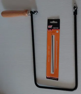 SIERRA DE MARQUETERÍA +12 HOJAS (TODO A ESTRENAR)