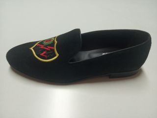 Mocasines Ante Negro T42 Escudo Rayo Vallecano