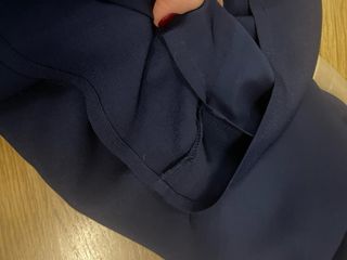 Vestido Tintoretto azul con pedrería