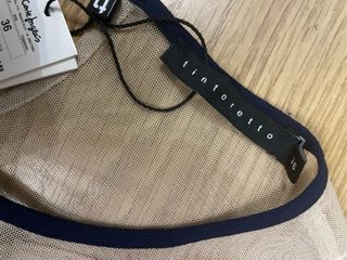 Vestido Tintoretto azul con pedrería