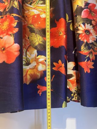 Vestido floral azul boutique talla M