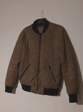 Chaqueta bomber acolchada Zara marrón