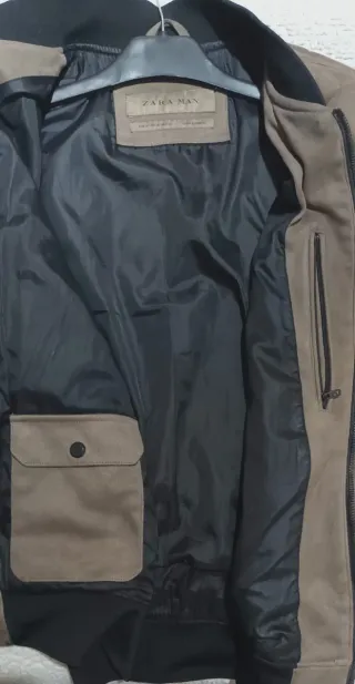 Chaqueta bomber acolchada Zara marrón