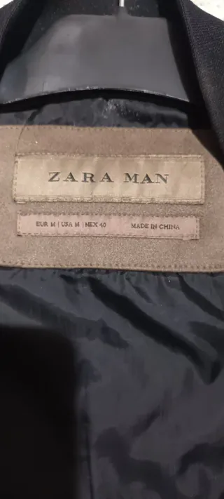 Chaqueta bomber acolchada Zara marrón